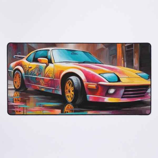 Item preview, Hazy Dreams: Hazy Colorful Supercar in hazy Cityscape designed and sold by javaoverride.