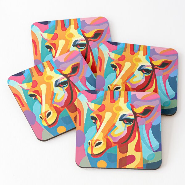 Item preview, Simplistic & Minimalistic African Giraffe Art Collection designed and sold by ArtificialGenes.