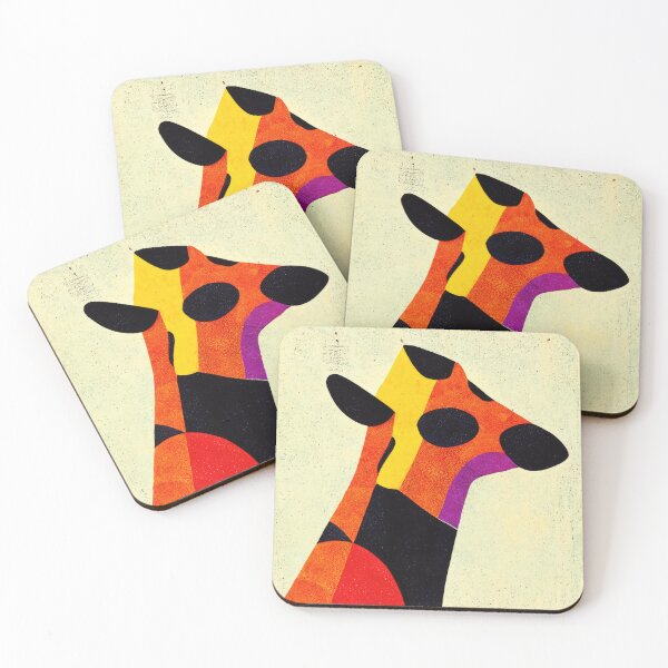 Item preview, Simplistic & Minimalistic African Giraffe Art Collection designed and sold by ArtificialGenes.
