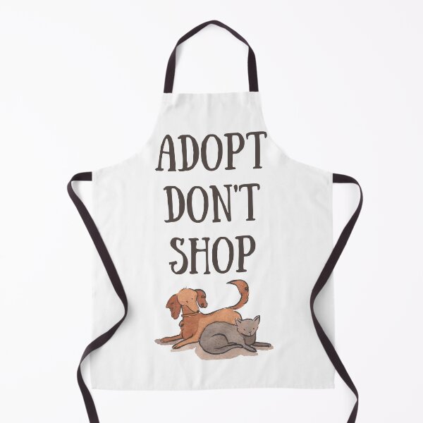 Item preview, Adopt Don't Shop Outlined Vertical Design designed and sold by CarefulCreation.