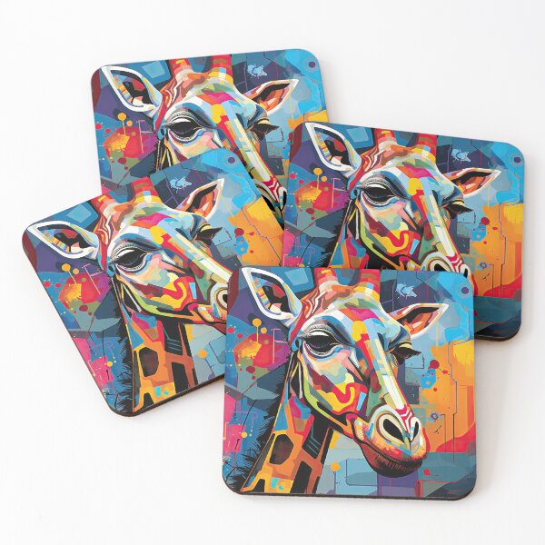 Item preview, Simplistic & Minimalistic African Giraffe Art Collection designed and sold by ArtificialGenes.