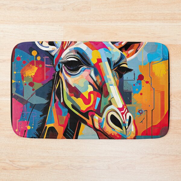 Item preview, Simplistic & Minimalistic African Giraffe Art Collection designed and sold by ArtificialGenes.
