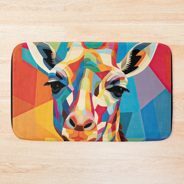 Item preview, Simplistic & Minimalistic African Giraffe Art Collection designed and sold by ArtificialGenes.