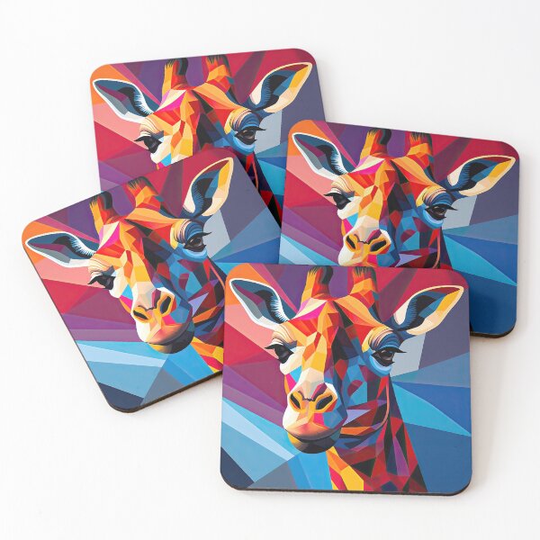 Item preview, Simplistic & Minimalistic African Giraffe Art Collection designed and sold by ArtificialGenes.