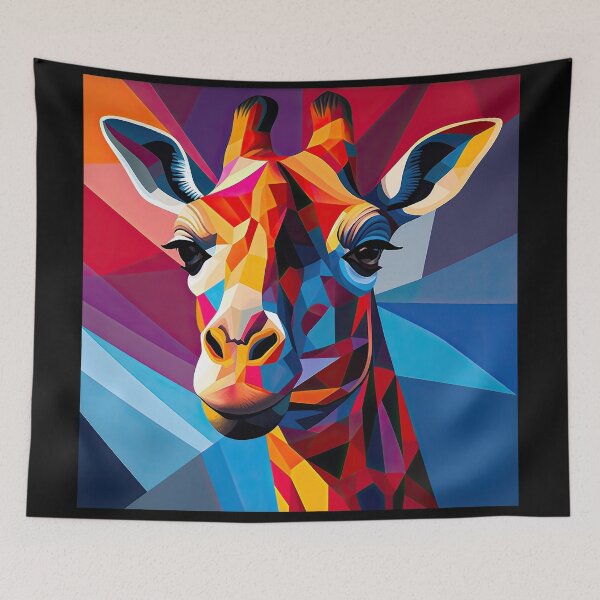 Item preview, Simplistic & Minimalistic African Giraffe Art Collection designed and sold by ArtificialGenes.