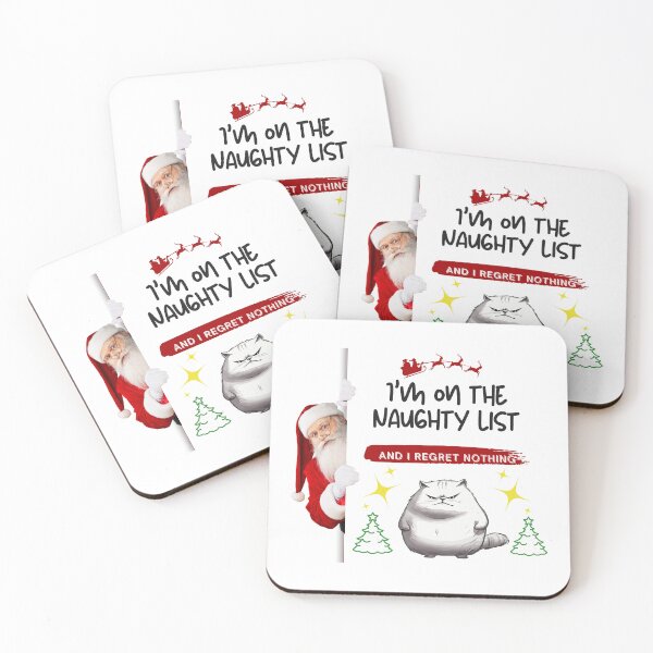 Item preview, Christmas gifts "I'm on the Naughty List and I Regret Nothing" designed and sold by LindaLG.