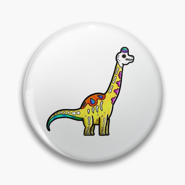 Item preview, Day of the Dead inspired Sugar Skull Brachiosaurus designed and sold by Fr0mtheMachine.