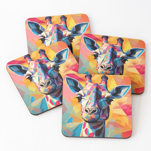 Item preview, Simplistic & Minimalistic African Giraffe Art Collection designed and sold by ArtificialGenes.