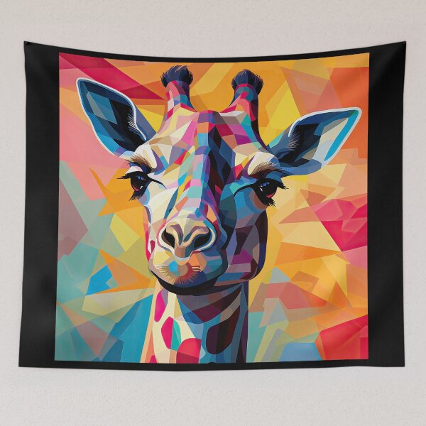 Item preview, Simplistic & Minimalistic African Giraffe Art Collection designed and sold by ArtificialGenes.