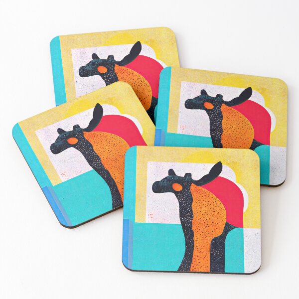 Item preview, Simplistic & Minimalistic African Giraffe Art Collection designed and sold by ArtificialGenes.