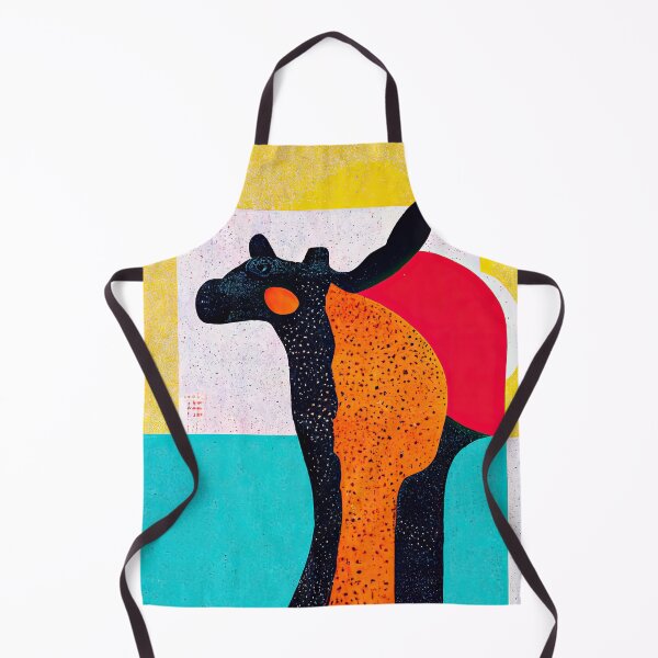 Item preview, Simplistic & Minimalistic African Giraffe Art Collection designed and sold by ArtificialGenes.