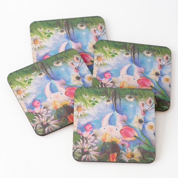Item preview, Cute Rabbit explore the world amidst the flowers designed and sold by Mikopaintdesign.