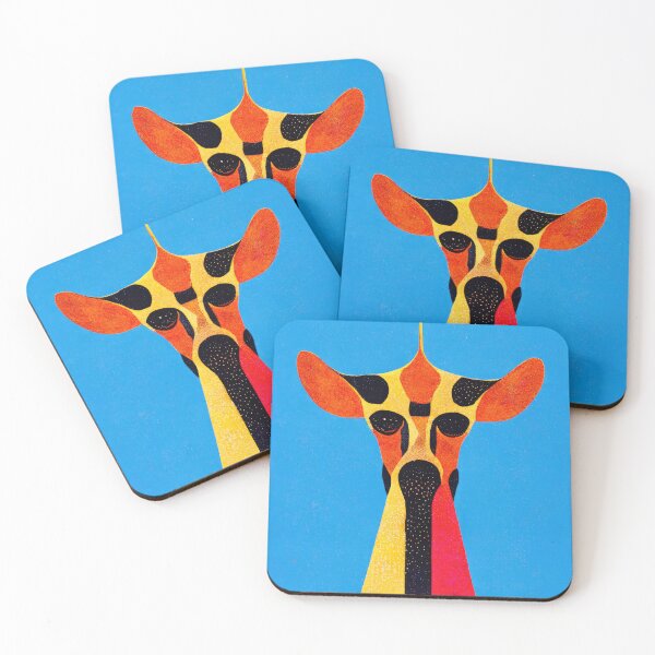 Item preview, Simplistic & Minimalistic African Giraffe Art Collection designed and sold by ArtificialGenes.