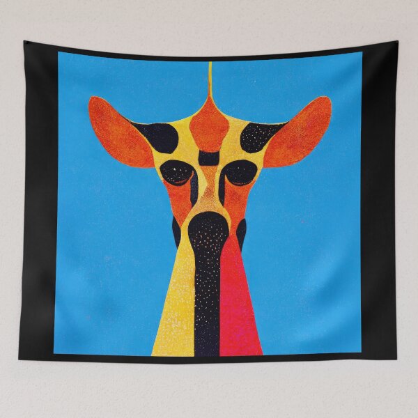 Item preview, Simplistic & Minimalistic African Giraffe Art Collection designed and sold by ArtificialGenes.