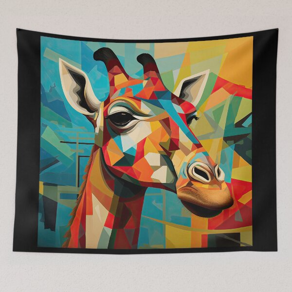 Item preview, Simplistic & Minimalistic African Giraffe Art Collection designed and sold by ArtificialGenes.