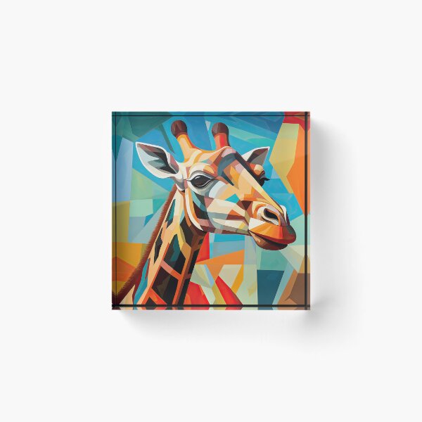 Item preview, Simplistic & Minimalistic African Giraffe Art Collection designed and sold by ArtificialGenes.