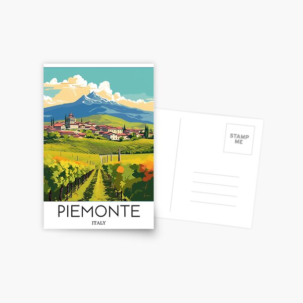 Item preview, A Pop Art Travel Print of Piemonte - Italy  designed and sold by StudioRedKoala.
