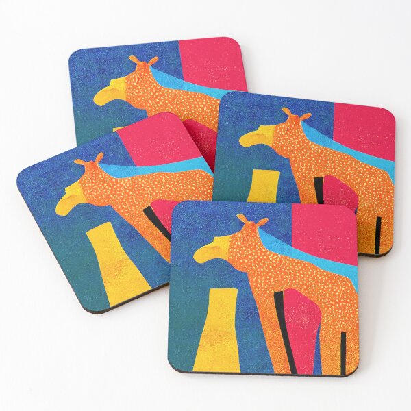 Item preview, Simplistic & Minimalistic African Giraffe Art Collection designed and sold by ArtificialGenes.