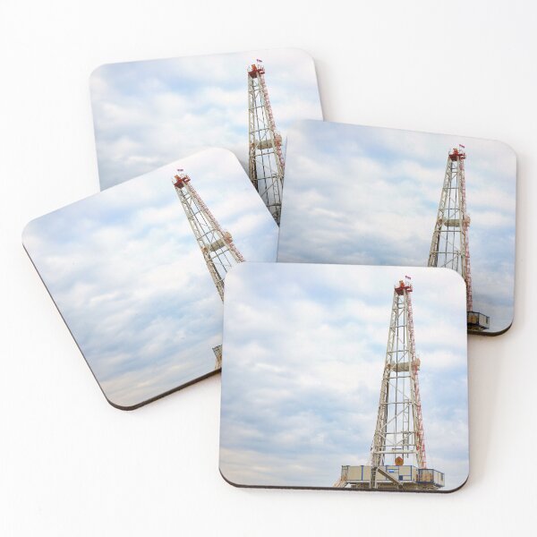 Item preview, heavy industry oil drilling rig and blue sky designed and sold by goceris.