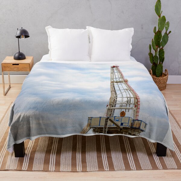 Item preview, heavy industry oil drilling rig and blue sky designed and sold by goceris.