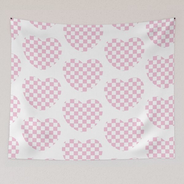 Item preview, pink heart checkered retro y2k vibes love 90s aesthetic valentines day designed and sold by TNwandesignart.