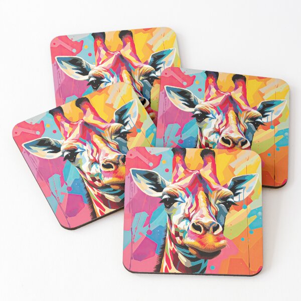 Item preview, Simplistic & Minimalistic African Giraffe Art Collection designed and sold by ArtificialGenes.