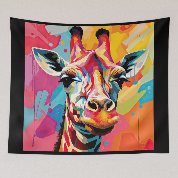 Item preview, Simplistic & Minimalistic African Giraffe Art Collection designed and sold by ArtificialGenes.