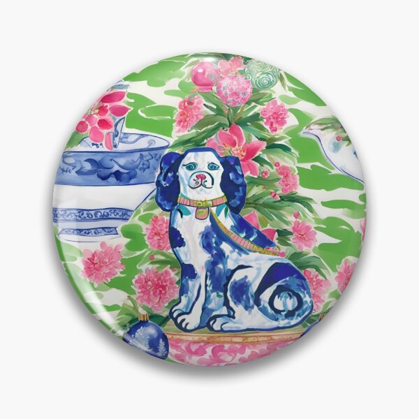 Item preview, Staffordshire dog and Christmas tree designed and sold by SophieClimaArt.
