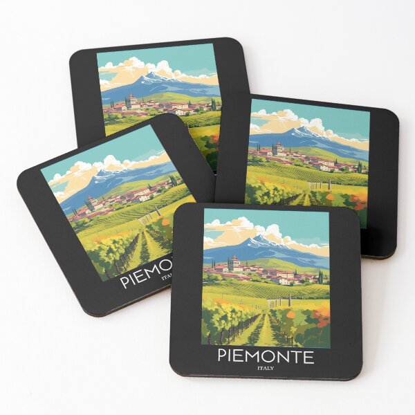 Item preview, A Pop Art Travel Print of Piemonte - Italy  designed and sold by StudioRedKoala.