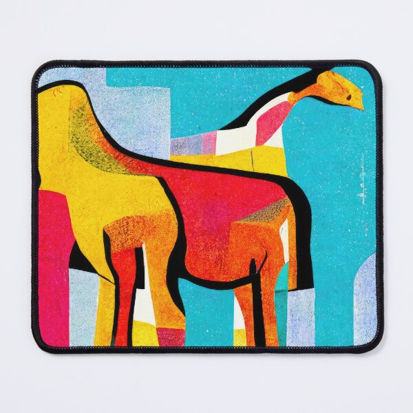 Item preview, Simplistic & Minimalistic African Giraffe Art Collection designed and sold by ArtificialGenes.
