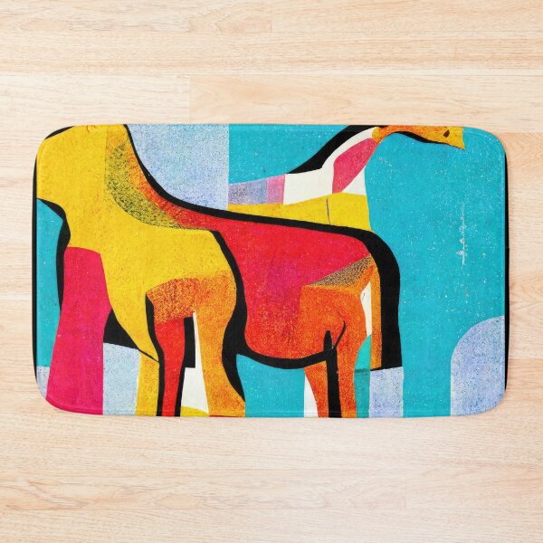 Item preview, Simplistic & Minimalistic African Giraffe Art Collection designed and sold by ArtificialGenes.