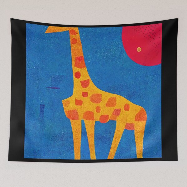 Item preview, Simplistic & Minimalistic African Giraffe Art Collection designed and sold by ArtificialGenes.