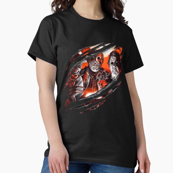 Item preview, Horror Characters Tee, Horror Friend Shirt, Halloween Movie Shirt, Horror Killer Halloween Tee, Michael Myers Shirt, Serial Killer Shirt designed and sold by JolinChinn.