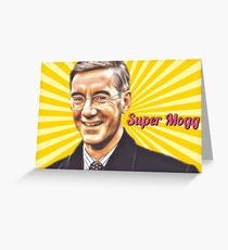 Super Mogg Graphic Design Greeting Card