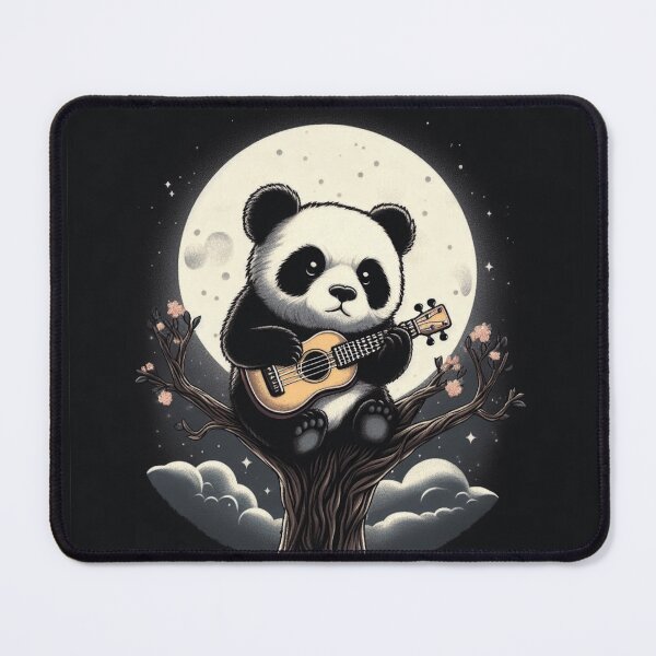 Item preview, Panda Playing Ukulele in a Tree at Night designed and sold by AbsurdPanda.