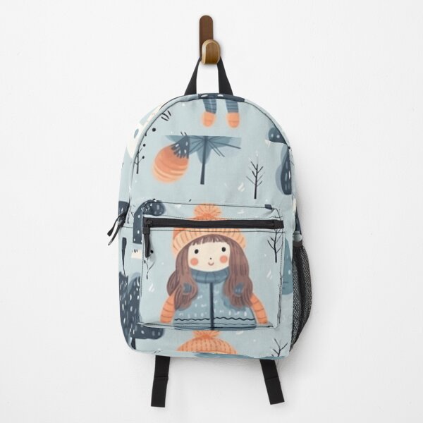 Item preview, Seamless pattern with cute girl in winter clothes. Vector illustration. designed and sold by Aonsnoopy.