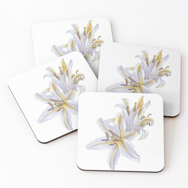 Item preview, White lilies  designed and sold by Taesheosa.