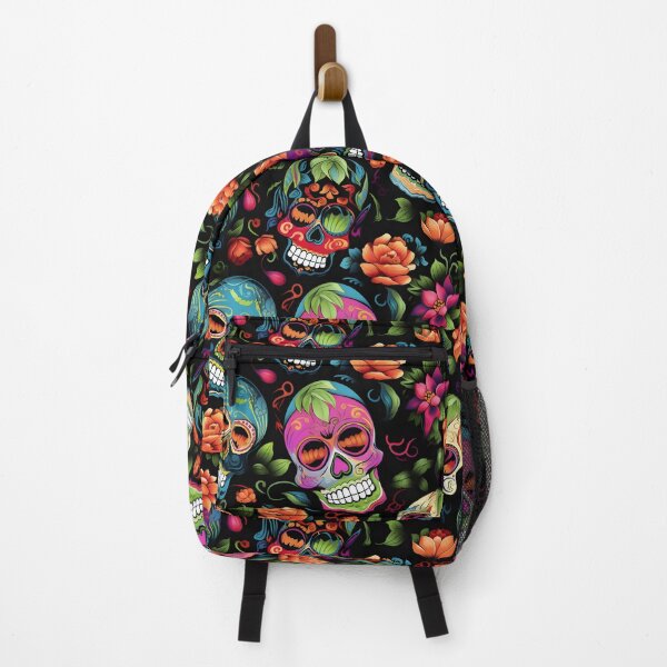 Item preview, Seamless Sugar Skulls Tile Pattern designed and sold by ZeptepiPatterns.