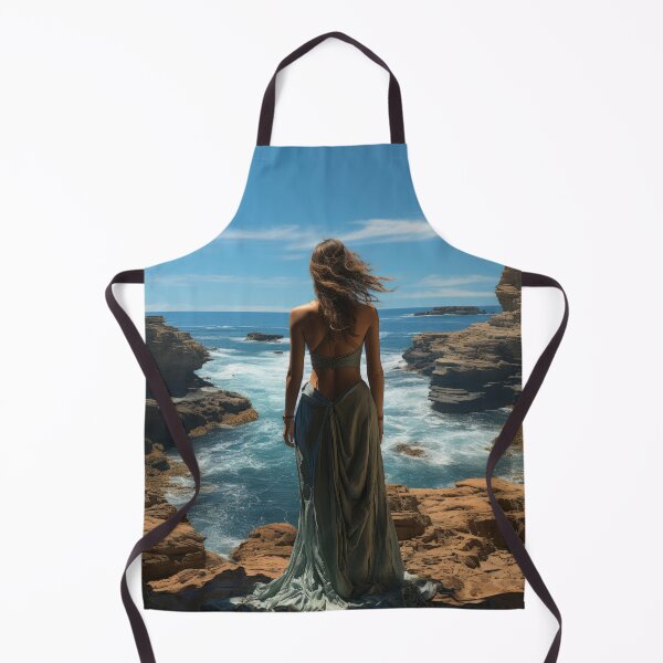 Item preview, Stylish Woman Enjoying Nature at Beach with Stunning Dress designed and sold by Domitian Tincaba.