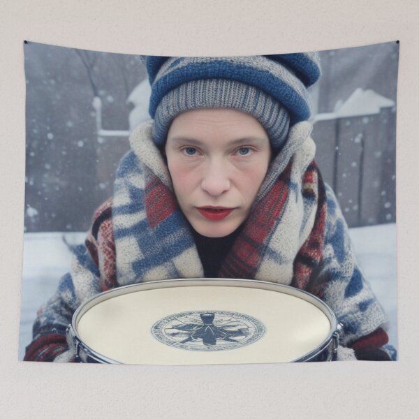 Item preview, Percussionist in New York, winter designed and sold by jsebouvi.