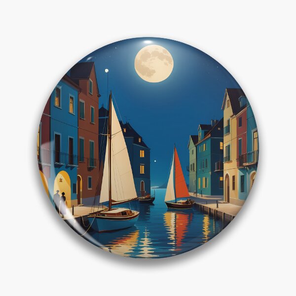Item preview, Moonlit Sailboats designed and sold by designsbyflo.