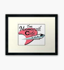 The Monorail Cafe Framed Print