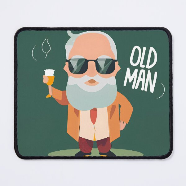 Item preview, Happy Old Man designed and sold by SabyDigitalArt.