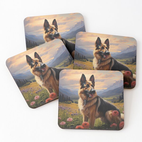 Item preview, German Shepherd Country Scene designed and sold by lovefurries.