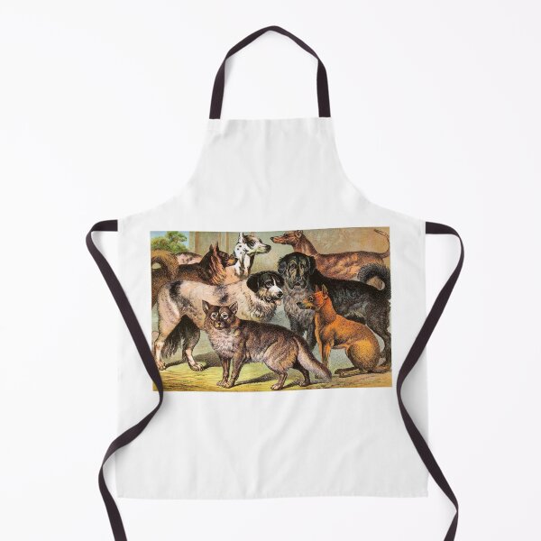 Item preview, Esquimau Danish Irish Greyhound Dingo Newfoundland Tibetan and Wild Dogs Chromolithograph Dog Lover Gift designed and sold by ElegantTeaTime.