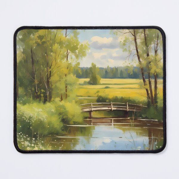 Item preview, Wooden Bridge Over the River designed and sold by designsbyflo.