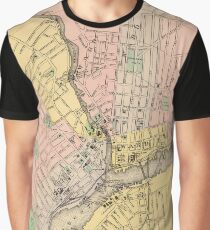 Vintage Map of Bangor ME (1894) Graphic T-Shirt