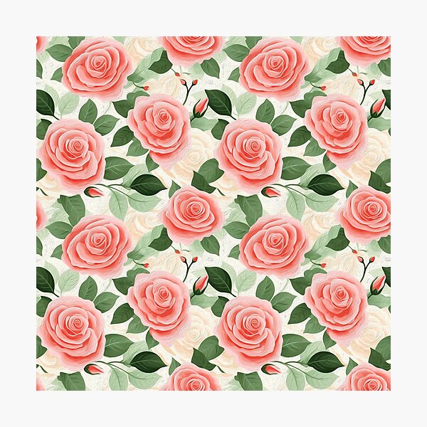 Item preview, Pink Rose Pattern designed and sold by OlmArtify.