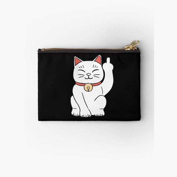 Aperçu de l'œuvre Doigt du milieu du chat porte-bonheur créée et vendue par lalunadraw1.