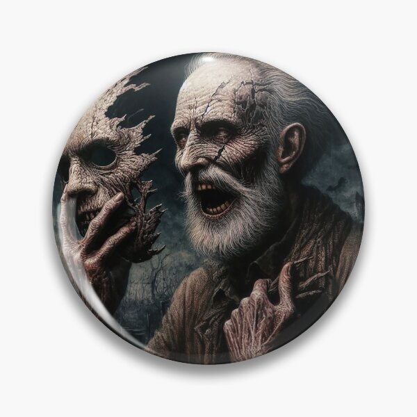 Item preview, Masked Nightmare - Chilling Halloween Oil Painting T-shirt designed and sold by zax454.